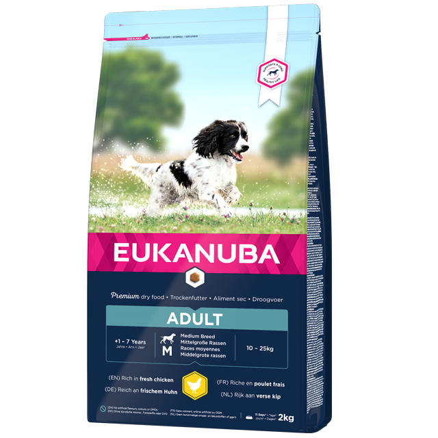 Eukanuba Active Adult Chicken Medium Breed Adult Dog Food 12kg